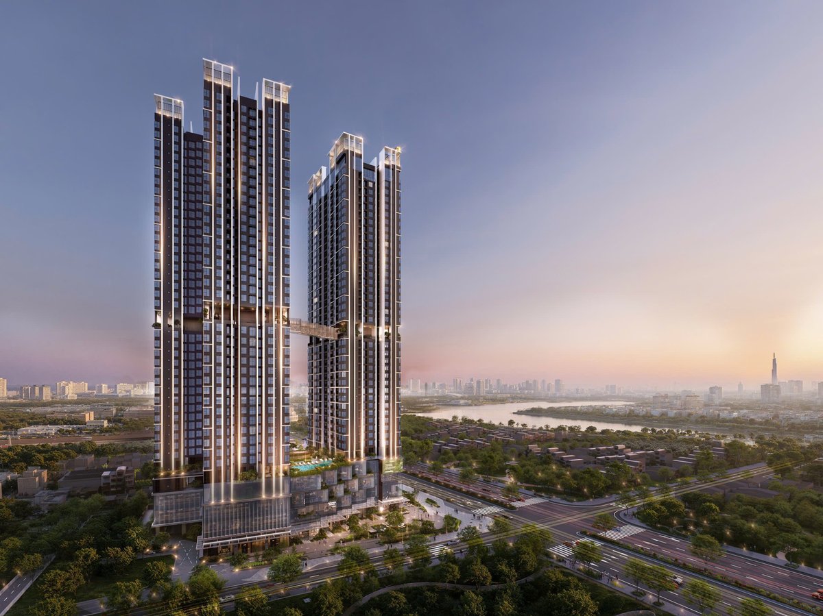 phối cảnh the emerald boulevard mặt tiền quốc lộ 13 phường bình hòa